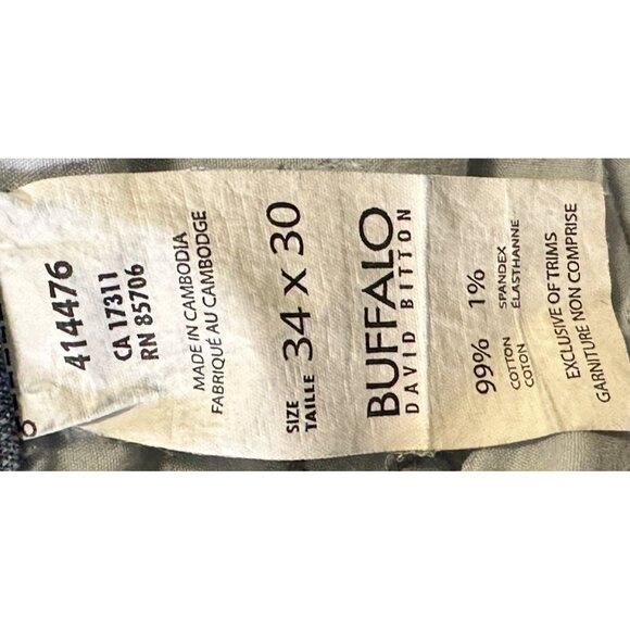 Buffalo David Bitton Mens Jeans 13203-B Felix-X Easy Fit Denim Blue 36X30 - Picture 14 of 16